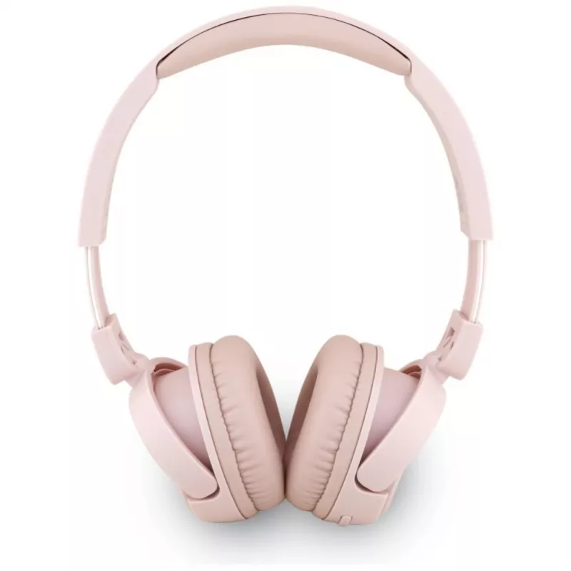 Guess Metal Logo Script Ασύρματα Bluetooth 5.3 On-Ear Ακουστικά (Ροζ)