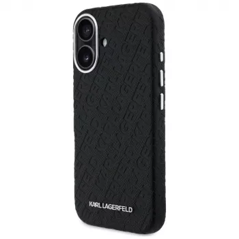 Karl Lagerfeld FW Stamped Karl MagSafe Θήκη για iPhone 16, Μαύρο
