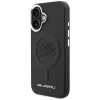 Karl Lagerfeld Initial & Metal Logo MagSafe Θήκη για Apple iPhone 16, Μαύρο