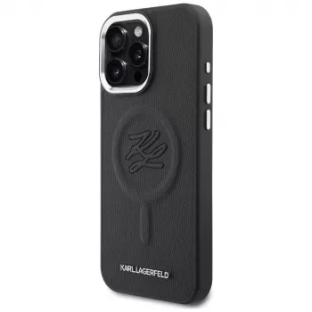 KARL LAGERFELD Embossed Ring Initials MagSafe Θήκη για Samsung Galaxy S26, Μαύρο