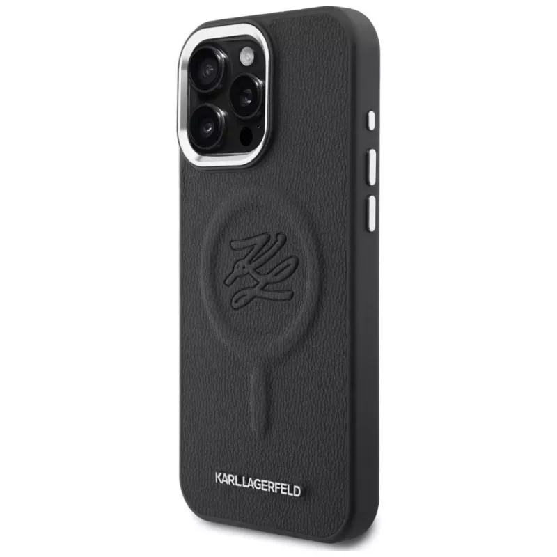 KARL LAGERFELD Embossed Ring Initials MagSafe Θήκη για Samsung Galaxy S26, Μαύρο