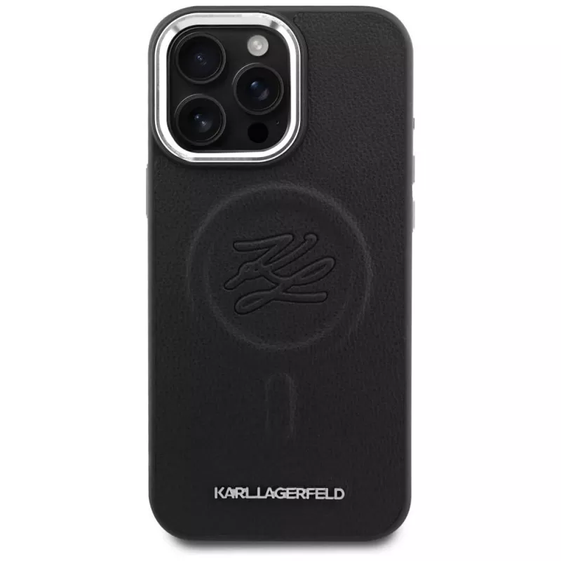 KARL LAGERFELD Embossed Ring Initials MagSafe Θήκη για Samsung Galaxy S26, Μαύρο