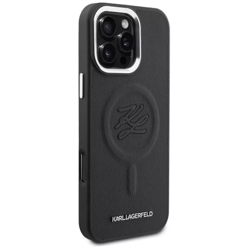 KARL LAGERFELD Embossed Ring Initials MagSafe Θήκη για Samsung Galaxy S26, Μαύρο