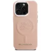 KARL LAGERFELD Initial & Metal Logo MagSafe Θήκη για iPhone 16 Pro Max Ροζ