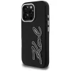 KARL LAGERFELD FW Grained Signature Logo Θήκη για iPhone 16 Pro Max Μαύρο