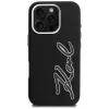 KARL LAGERFELD FW Grained Signature Logo Θήκη για iPhone 16 Pro Max Μαύρο