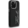 KARL LAGERFELD FW Grained Signature Logo Θήκη για iPhone 16 Pro Max Μαύρο