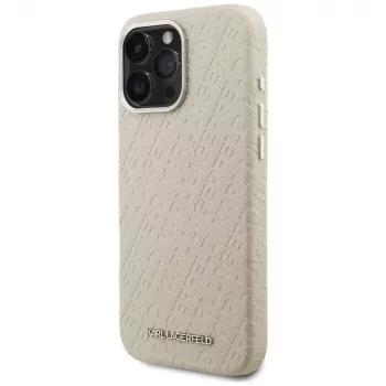 KARL LAGERFELD FW Stamped Karl MagSafe Θήκη για iPhone 16 Pro Max, Μπεζ
