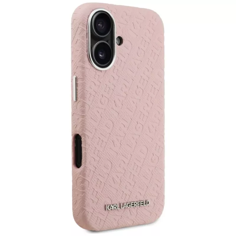 KARL LAGERFELD Stamped Karl MagSafe Θήκη για iPhone 16 Ροζ