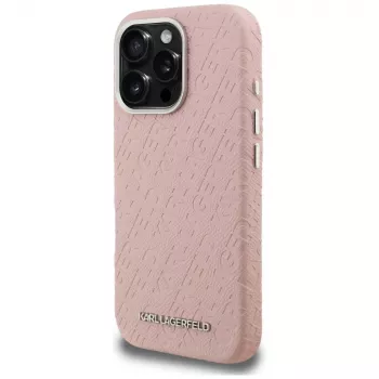 Karl Lagerfeld FW Stamped Karl MagSafe Θήκη για iPhone 16 Pro Ροζ