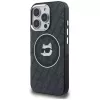 Karl Lagerfeld IML Choupette Head Logo MagSafe Θήκη για iPhone 16 Pro, Μαύρο