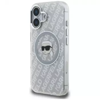 Karl Lagerfeld IML Karl Head Logo MagSafe Θήκη για iPhone 16, Γκρι