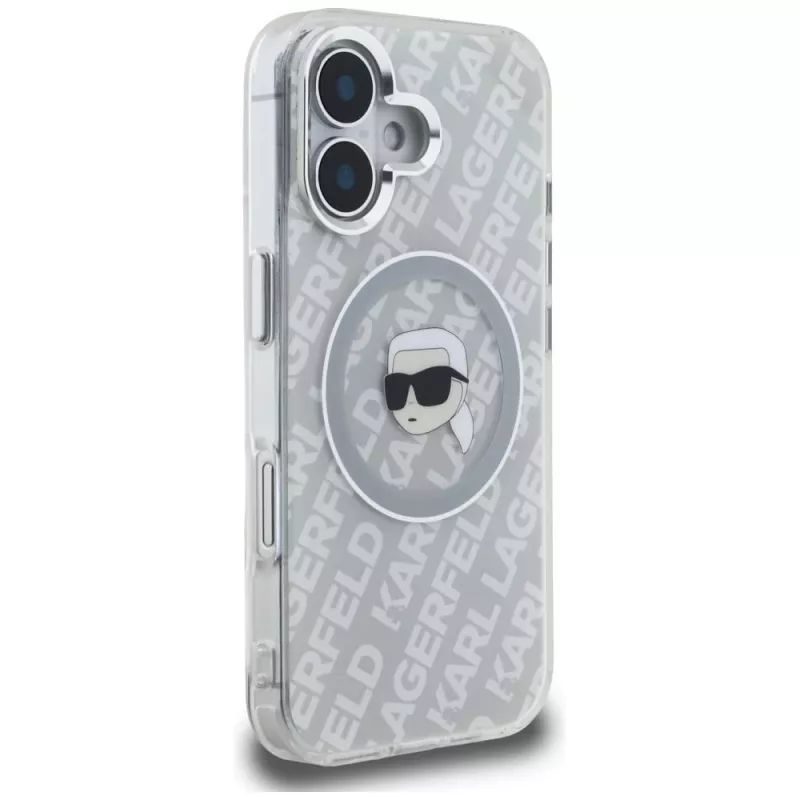 Karl Lagerfeld IML Karl Head Logo MagSafe Θήκη για iPhone 16, Γκρι