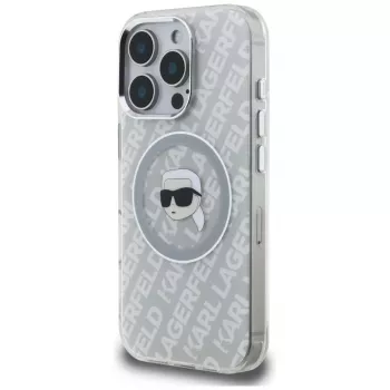 KARL LAGERFELD IML Karl Head Logo MagSafe Θήκη για Apple iPhone 16 Pro Max - Γκρι