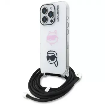 KARL LAGERFELD IML Crossbody Θήκη για Apple iPhone 16 Pro, Λευκό