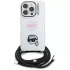 KARL LAGERFELD IML Crossbody Θήκη για Apple iPhone 16 Pro, Λευκό
