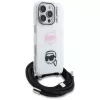 KARL LAGERFELD IML Crossbody Θήκη για Apple iPhone 16 Pro, Λευκό