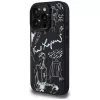 KARL LAGERFELD Grained Pattern & Logo MagSafe Θήκη για iPhone 16 Pro Max Μαύρο