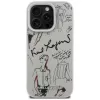 Karl Lagerfeld Grained Pattern & Logo MagSafe Θήκη για Apple iPhone 16 Pro, Γκρι