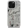 KARL LAGERFELD Grained Pattern & Logo MagSafe Θήκη για Apple iPhone 16 Pro Max - Γκρι