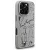 KARL LAGERFELD Grained Pattern & Logo MagSafe Θήκη για Apple iPhone 16 Pro Max - Γκρι