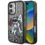 KARL LAGERFELD Liquid Glitter Choupette Logo Θήκη για iPhone 16, Μαύρο