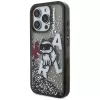KARL LAGERFELD Liquid Glitter Choupette Logo Θήκη για iPhone 16 Pro, Μαύρο