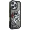 KARL LAGERFELD Liquid Glitter Choupette Logo Θήκη για iPhone 16 Pro, Μαύρο