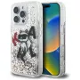 KARL LAGERFELD Liquid Glitter Choupette Logo Θήκη για iPhone 16 Pro, Διάφανο