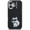 Karl Lagerfeld IML Aquarelle Choupette & Logo Θήκη για iPhone 16, Μαύρο