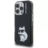 Karl Lagerfeld IML Aquarelle Choupette & Logo Θήκη για iPhone 16 Pro Max Μαύρο