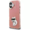 Karl Lagerfeld IML Aquarelle Choupette & Logo Θήκη για iPhone 16, Ροζ