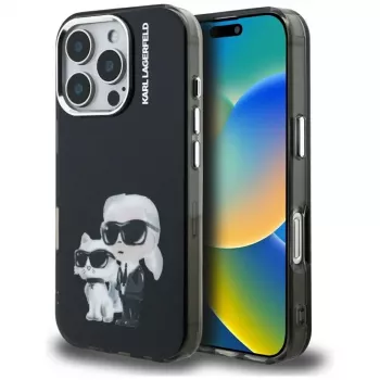 KARL LAGERFELD IML Aquarelle Protective Θήκη για Apple iPhone 16 Pro - Μαύρο