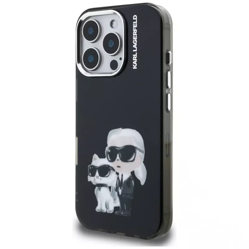 KARL LAGERFELD IML Aquarelle Protective Θήκη για Apple iPhone 16 Pro - Μαύρο