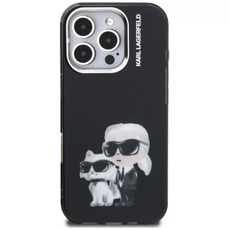 KARL LAGERFELD IML Aquarelle Protective Θήκη για Apple iPhone 16 Pro - Μαύρο
