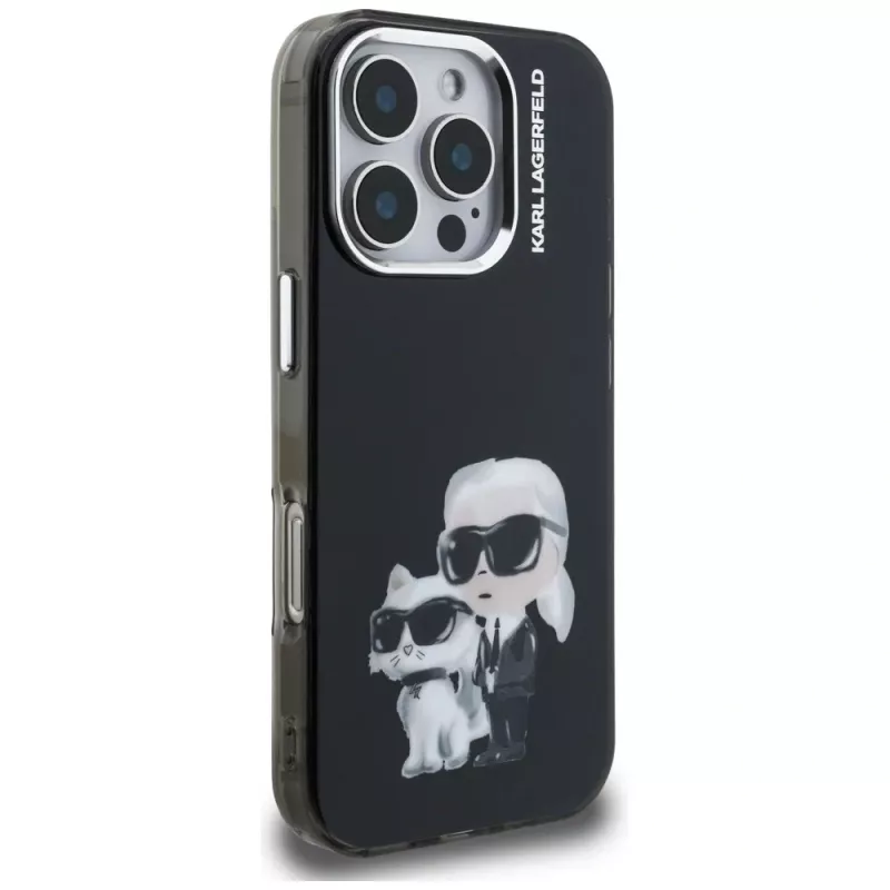 KARL LAGERFELD IML Aquarelle Protective Θήκη για Apple iPhone 16 Pro - Μαύρο