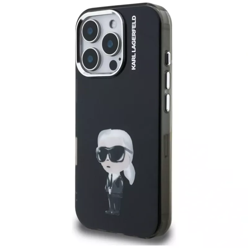 Karl Lagerfeld IML Aquarelle Karl & Logo Θήκη για iPhone 16 Pro Max Μαύρο