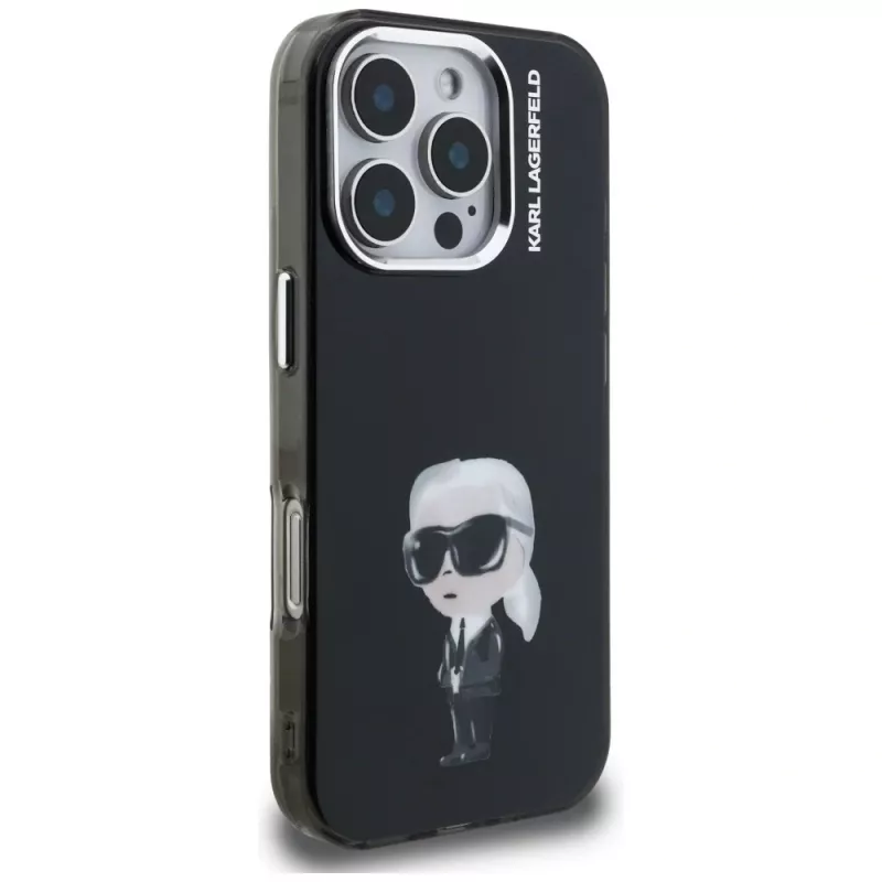 Karl Lagerfeld IML Aquarelle Karl & Logo Θήκη για iPhone 16 Pro Max Μαύρο