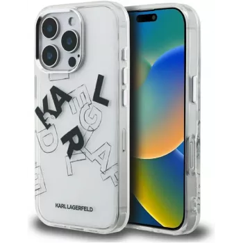 Karl Lagerfeld IML Sketched Graphic Θήκη για iPhone 16 Pro Διάφανο