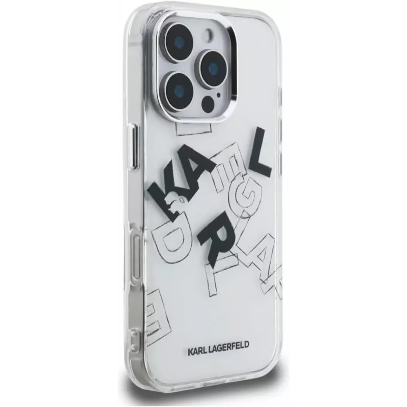 Karl Lagerfeld IML Sketched Graphic Θήκη για iPhone 16 Pro Διάφανο