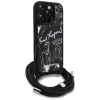 Karl Lagerfeld Crossbody GrainedPattern & Logo Θήκη για Apple iPhone 16 Pro Max, Μαύρο