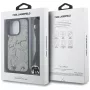 Karl Lagerfeld Crossbody GrainedPattern & Logo Θήκη για iPhone 16 Pro, Γκρι