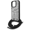 Karl Lagerfeld Crossbody GrainedPattern & Logo Θήκη για iPhone 16 Pro, Γκρι