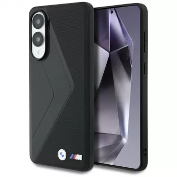 BMW Δερμάτινη Oversized Stripes MagSafe Θήκη για Samsung Galaxy S25 Edge Μαύρο