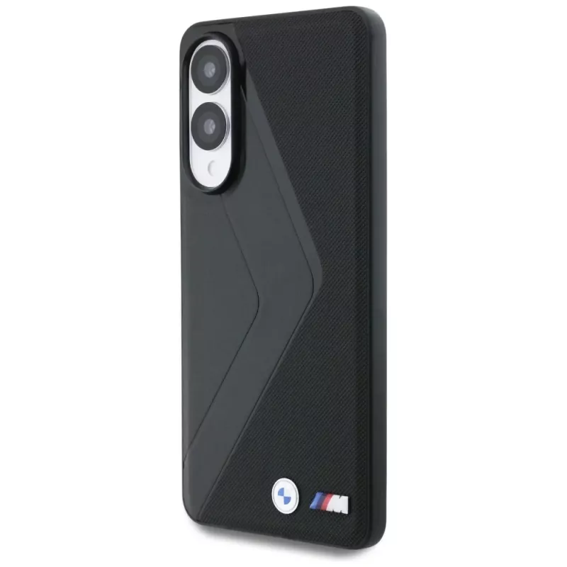 BMW Δερμάτινη Oversized Stripes MagSafe Θήκη για Samsung Galaxy S25 Edge Μαύρο