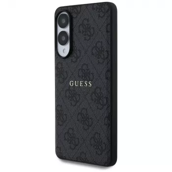 Guess 4G Ring Classic Logo MagSafe Θήκη για Samsung Galaxy S25 Edge (Μαύρο)