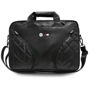 BMW Carbon Pockets & Metal Logo Σακίδιο Laptop 16 ιντσών Μαύρο