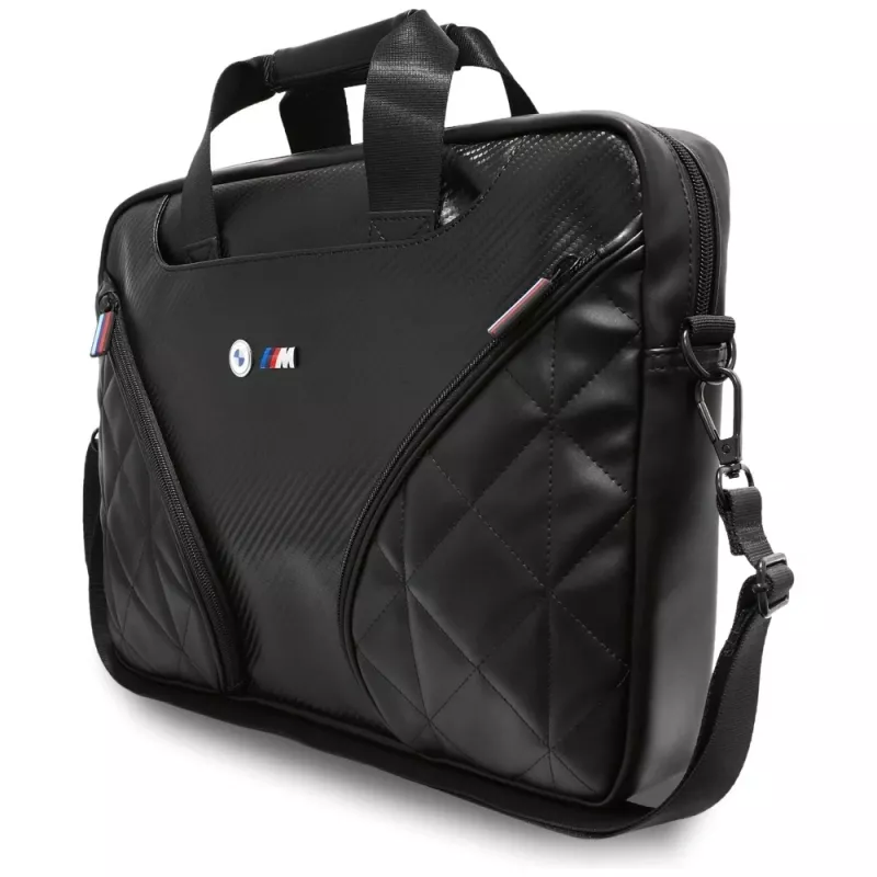 BMW Carbon Pockets & Metal Logo Σακίδιο Laptop 16 ιντσών Μαύρο