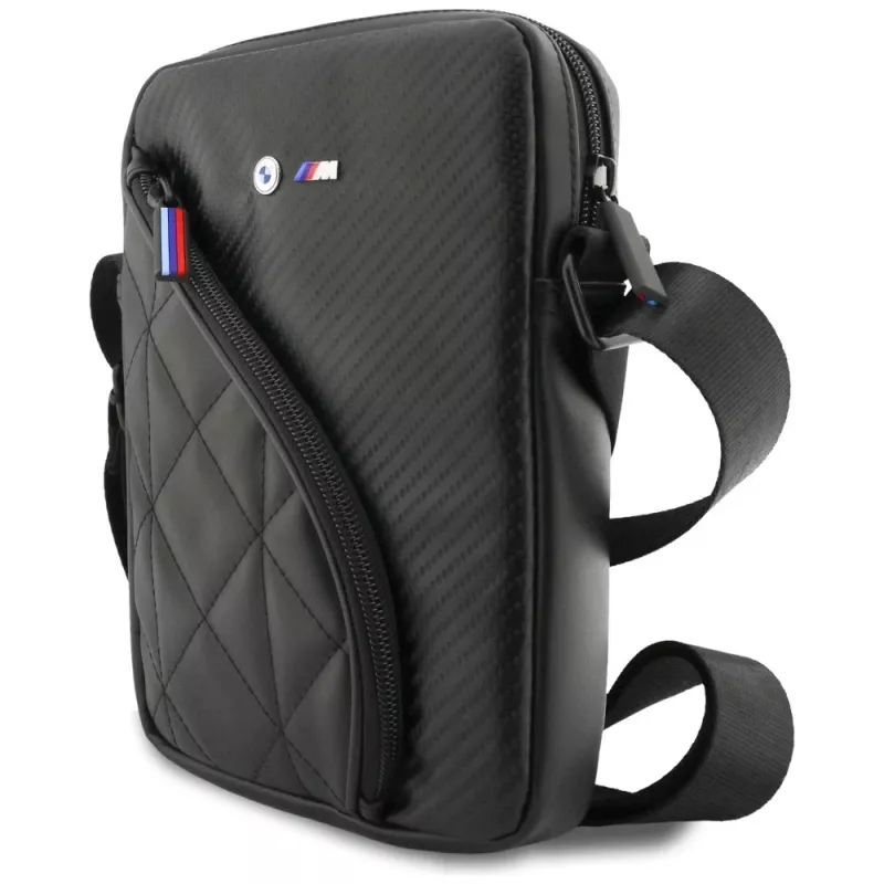 BMW Carbon Pockets & Metal Logo 8 Μαύρη Θήκη Smartphone