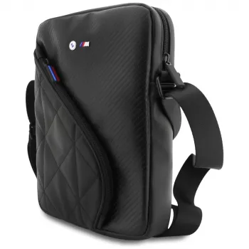 BMW Carbon Pockets & Metal Logo Θήκη Μαύρη για iPhone X/XS